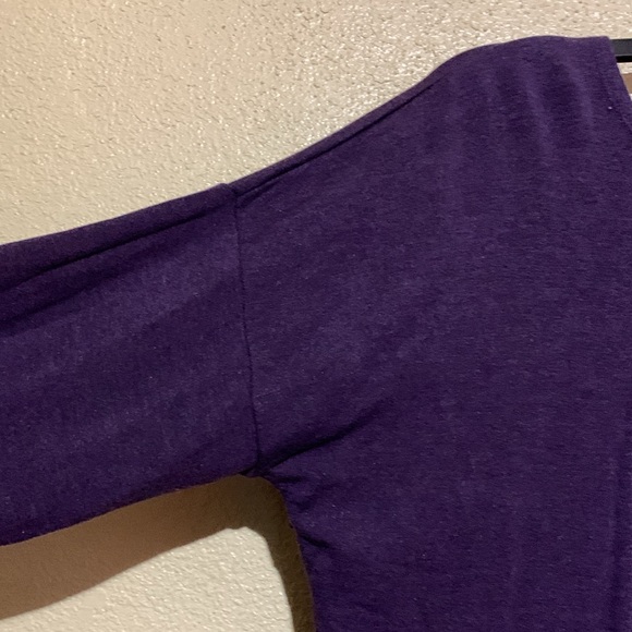 Threads 4 Thought Top Sweatshirt Sweater M Purple SOFT Stretch Modal Spandex - Picture 4 of 14